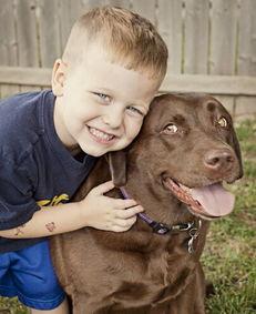 男孩和狗图片,温馨瞬间定格  第3张